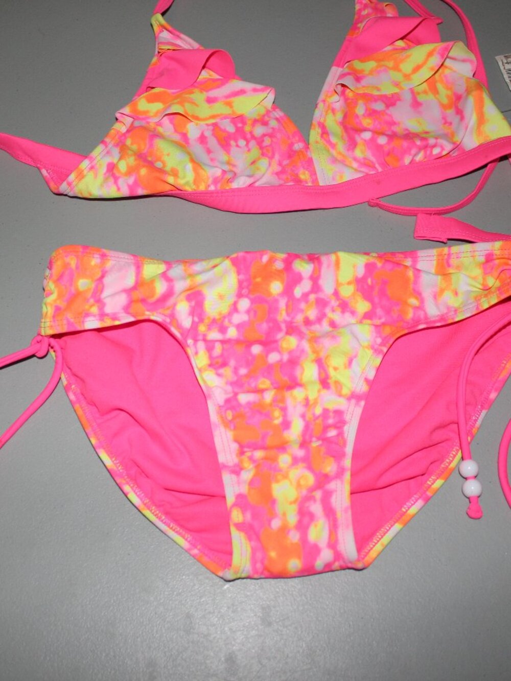 Multi Color 2 Pcs Justice Bikini Swimsuit Size 18